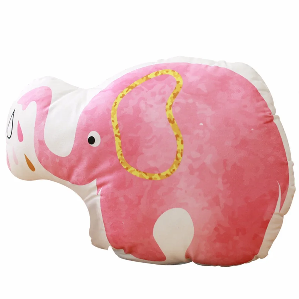 

1pc 60cm Simulation Animals Plush Pillow Stuffed Flamingo Eelphant Dolphin Cartoon Toys for Children Kids Lovely Doll Gift