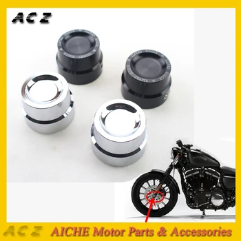 

ACZ Motorcycle Front CNC Aluminum Rough Crafts Axle Cap Nut Cover For Harley Sportster XL 883 1200 Glide CVO Road King Ultra
