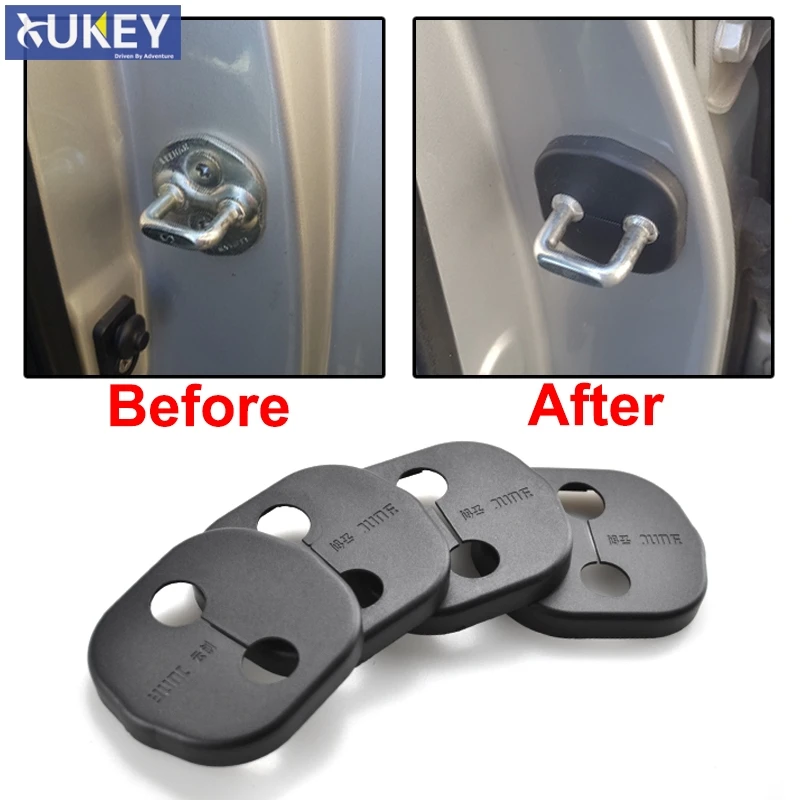 Xukey Блокировка двери Striker Catch Cover Антикоррозийная Пряжка Чехол для Hyundai Solaris Accent i25