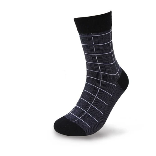 Bamboo Water Shang Для мужчин хлопковые носки мужские однотонные домашние хлопковые носки мужские элитных дышащие женские туфли в клетку; Носки FM-4 - Цвет: FM4 black 5