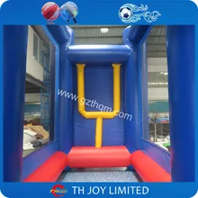 Прямая с фабрики продать синий цвет Надувные Регби Цель игры/надувные цель регби/индивидуальные надувные регби поле цель