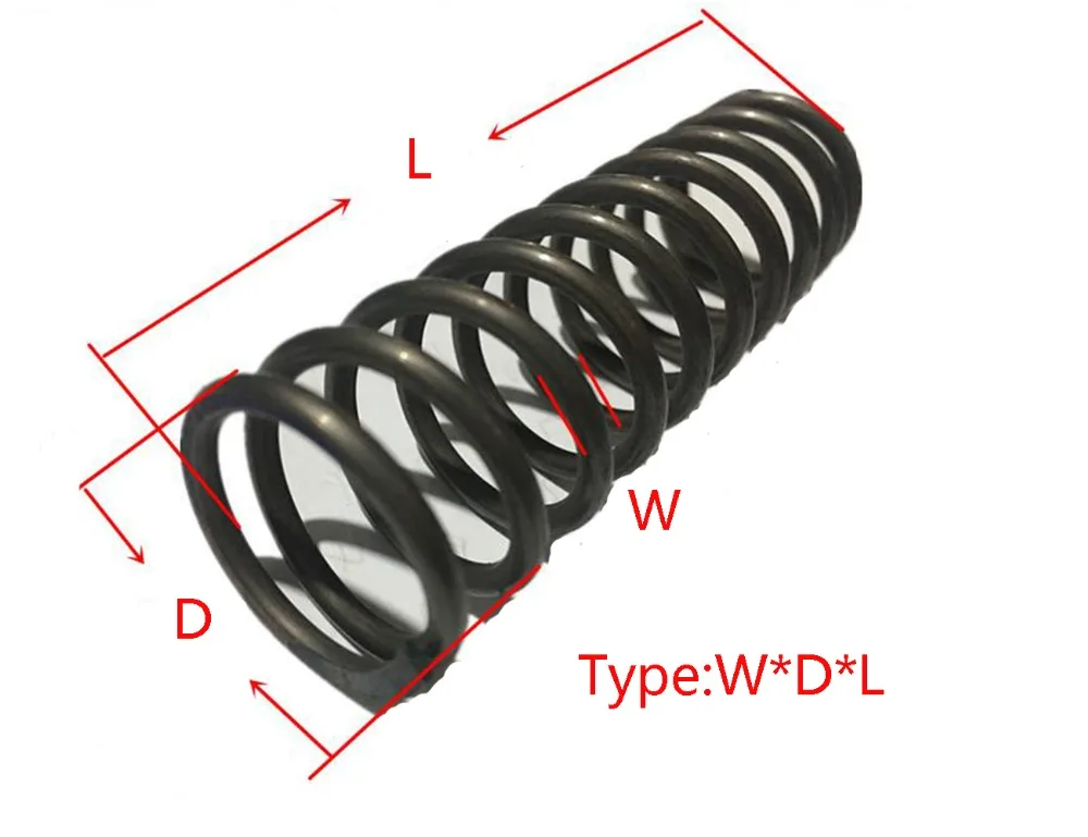 Изготовленная на заказ проволока диаметром 5,0 мм пружинная стальная пружина сжатия