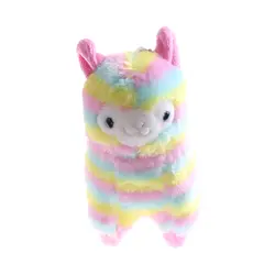 1 шт. 13 см Радуга Альпака Плюшевые игрушки овец японский Soft Alpacasso детские мягкие Животные альпаки подвеска куклы, игрушки, подарки