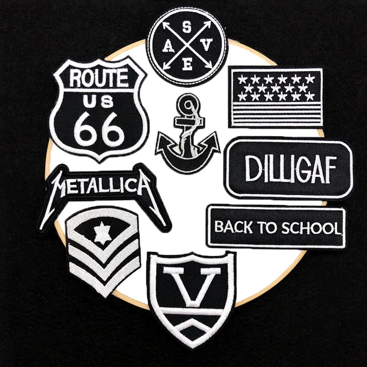 

New Badges Embroidered Cloth Stickers Decorations Accessories Chest Labels Armbands Bags Backglue Patches