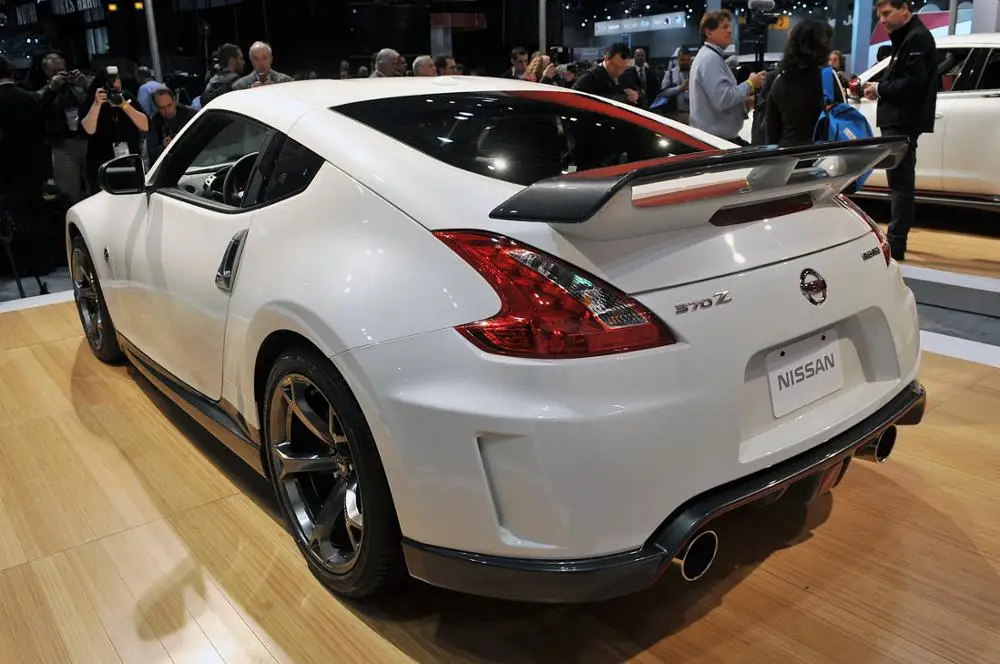 Для Nissan 09-18 370Z Z34 NIS2 Стиль углеродного волокна задний спойлер глянцевая отделка багажник Комлект из крыльев и диадемы волокна Bootlid Сплиттер Комплект отделка