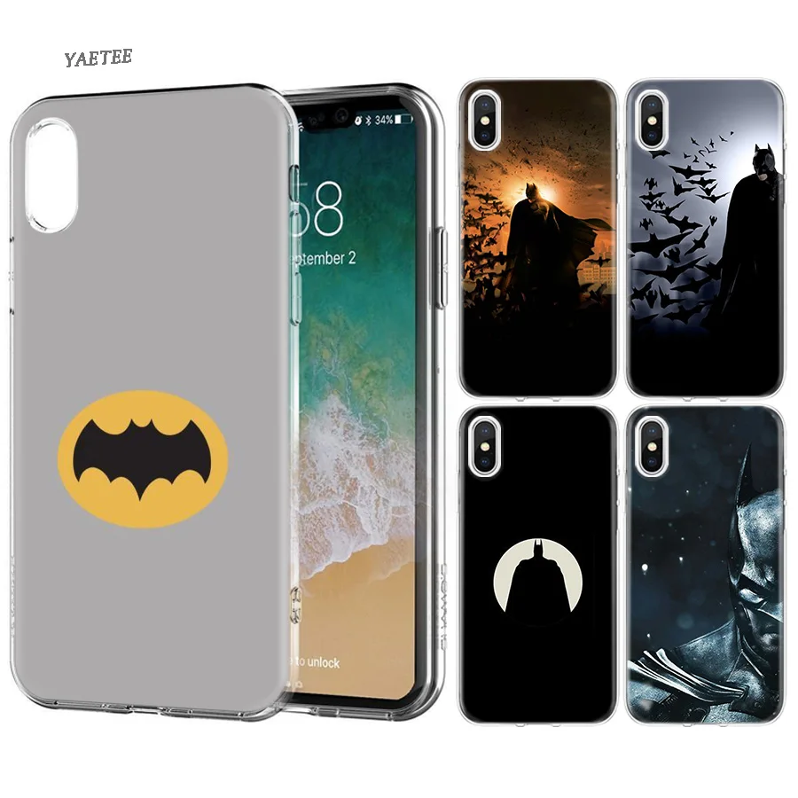 

Batman Superhero Fashion Soft Case For Apple iPhone 6 6S 7 8 Plus X 10 XS MAX XR 5S 5 5C SE Full Protection Bumper Cover