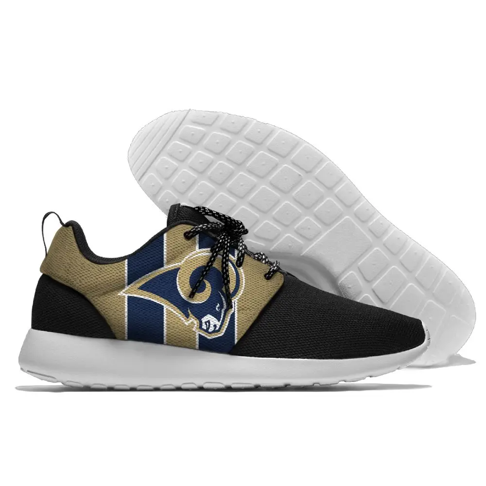 

Running Shoes Lace Up Sport Jogging Walking Athletic Rams Shoes Los Angeles fans style unisex Shoes