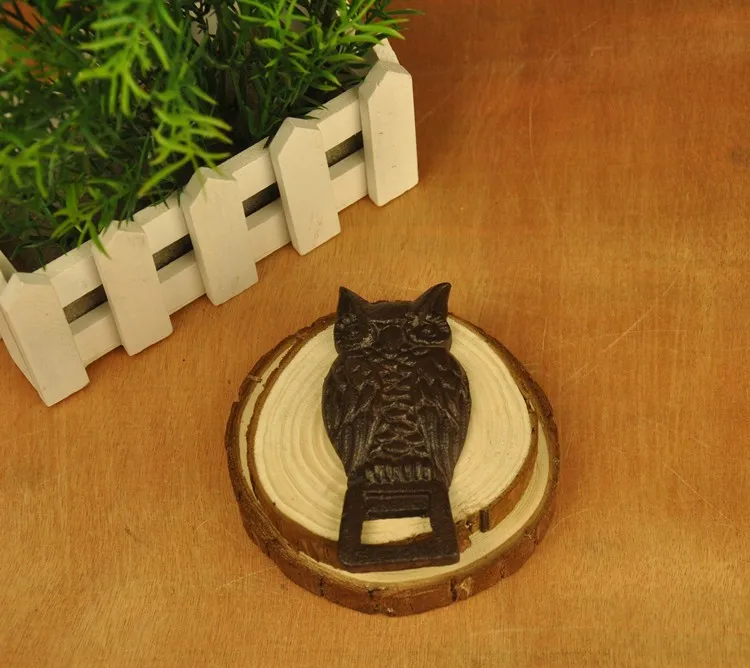 Solid Owl открывалка для бутылок Деревенский коричневый винтажный вид открывалки