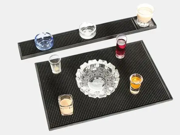 17 5 Inch 23inch Rectangle Rubber Beer Bar Service Spill Mat For