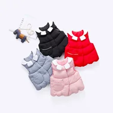 

Winter children outwear Vests & Waistcoats kids solid colors vests unisex 1-5t children Waistcoats