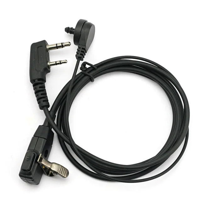 Новые 2 провода FBI PTT микрофонные наушники для Baofeng UV-5R/A UV-5R plus DM-5R Plus Ham динамик для радио микрофон ptt