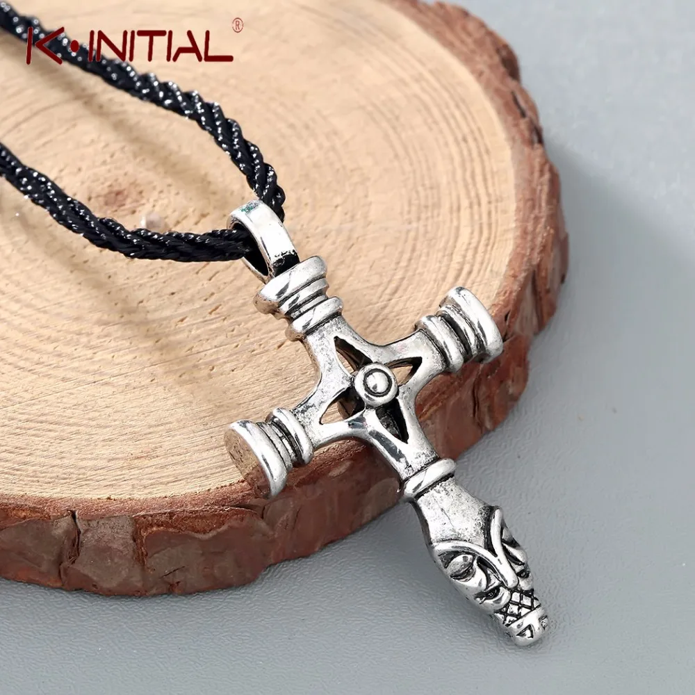 Колье с подвеской в виде молота Тора Олафа волка церкви Иисуса|jesus pendant|pendant necklacethor