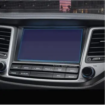 

GPS Navigation Screen Steel Protective Film For Hyundai Tucson 2015 2016 2017 2018 Control of LCD Screen Car Sticker Styling