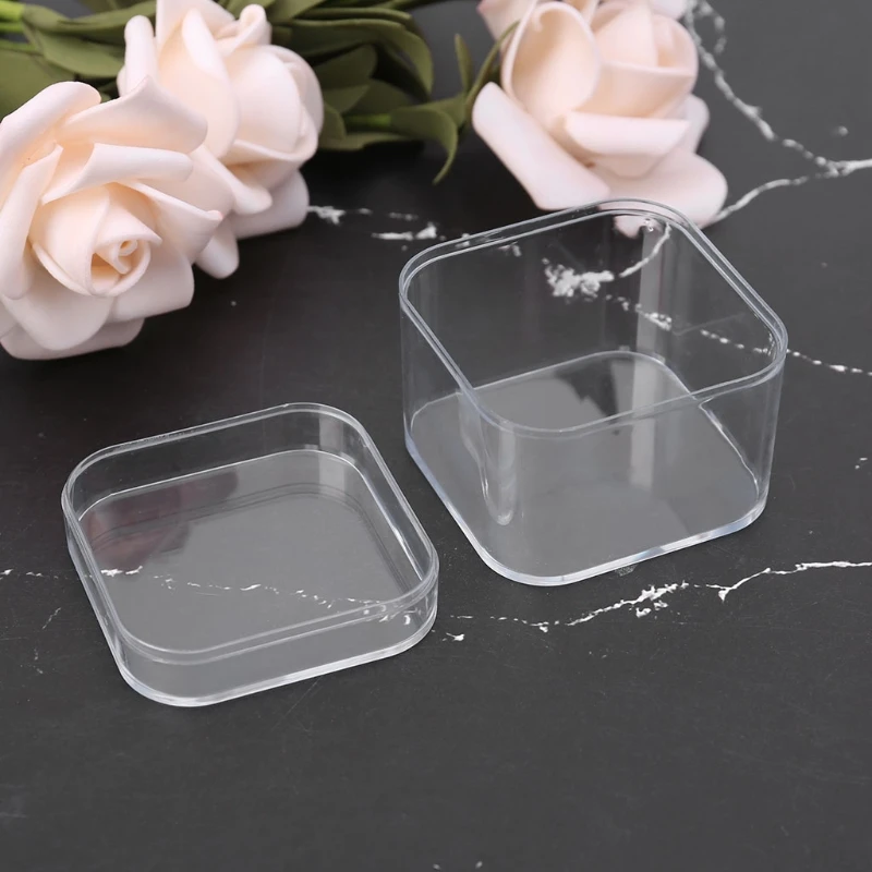 

Square Storage Container Organizer Box For Playdough Foam Slime Mud Light Clay Multi-function Organization Kit