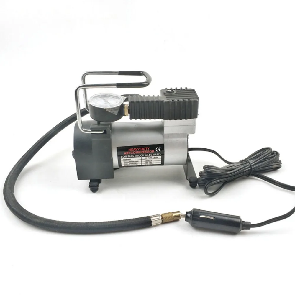 

150W Air Compressor Metal DC12V 150 PSI Electric Tire Tyre Inflator Pump for Auto Bicycles Motorcycles With LED Flashlight