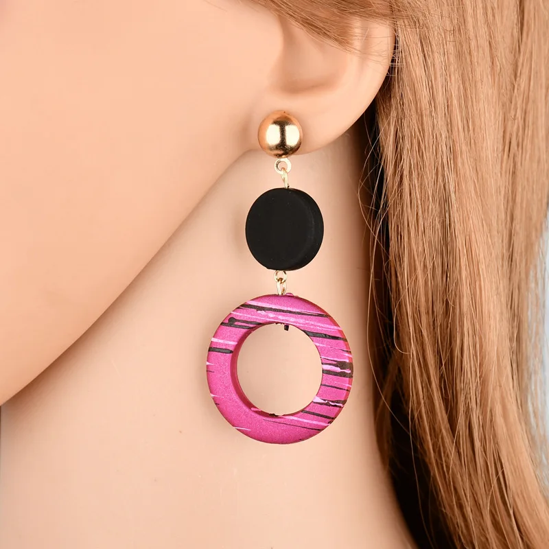 High Quality 2018 New Cool Style Acrylic drop Earrings for Women
