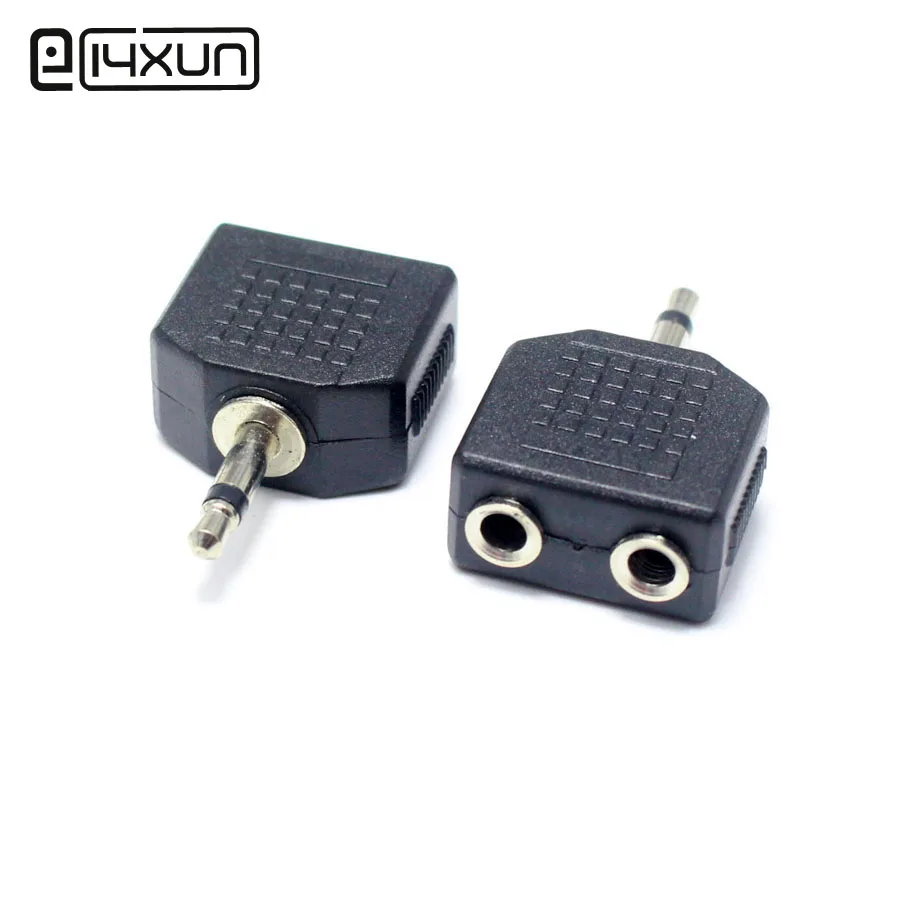 

1pcs 3.5mm Mono Male Plug to Female jack 2 in 1 2Pole Audio Plugs Socket Converter Adapter Connector