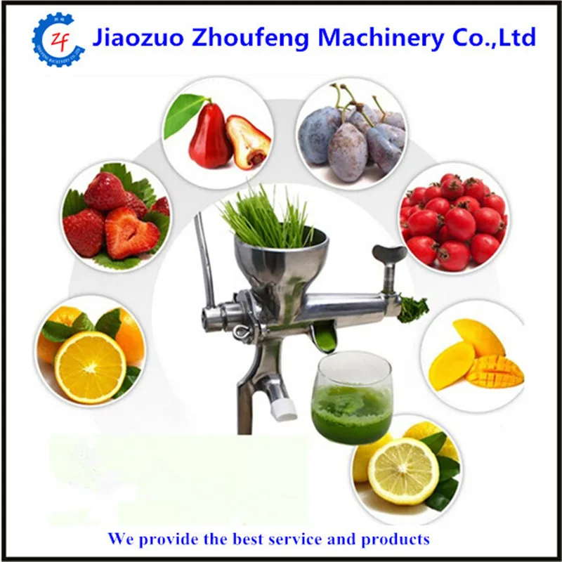 Manual stainless steel healthy wheat grass juicer auger slow squeezer stainless steel manual juicer fruit wheat grass vegetable orange juice extractor