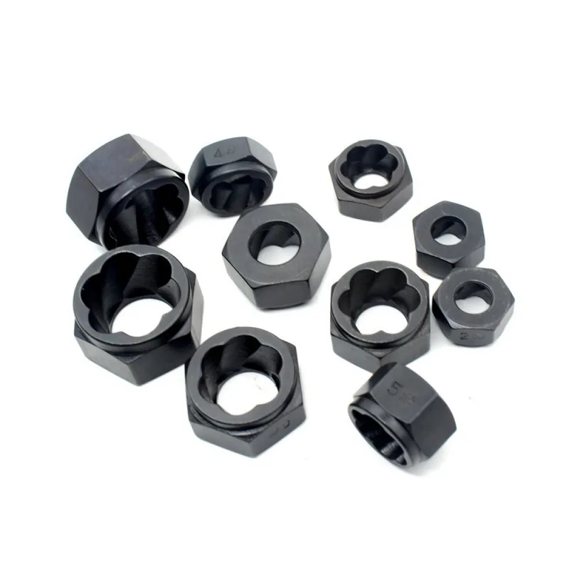 

10Pcs/set Damaged Nut Bolt Remover Stud Extractor Set Broken Bolt Removal Tools