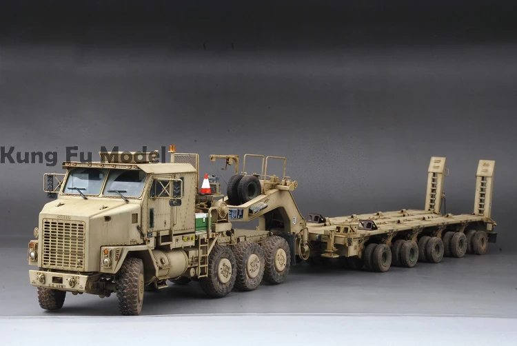 1/35 США M1070 седельный тягач и M1000 тяжелое оборудование транспортер полуприцеп в сборе грузовик 85502