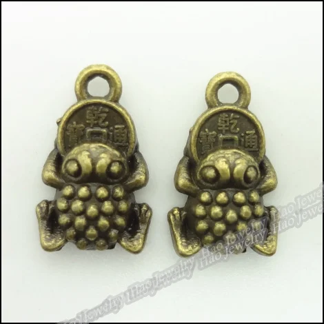 

90pcs Vintage Charms Frog Pendant Antique bronze Zinc Alloy Fit Bracelet Necklace DIY Metal Jewelry Findings