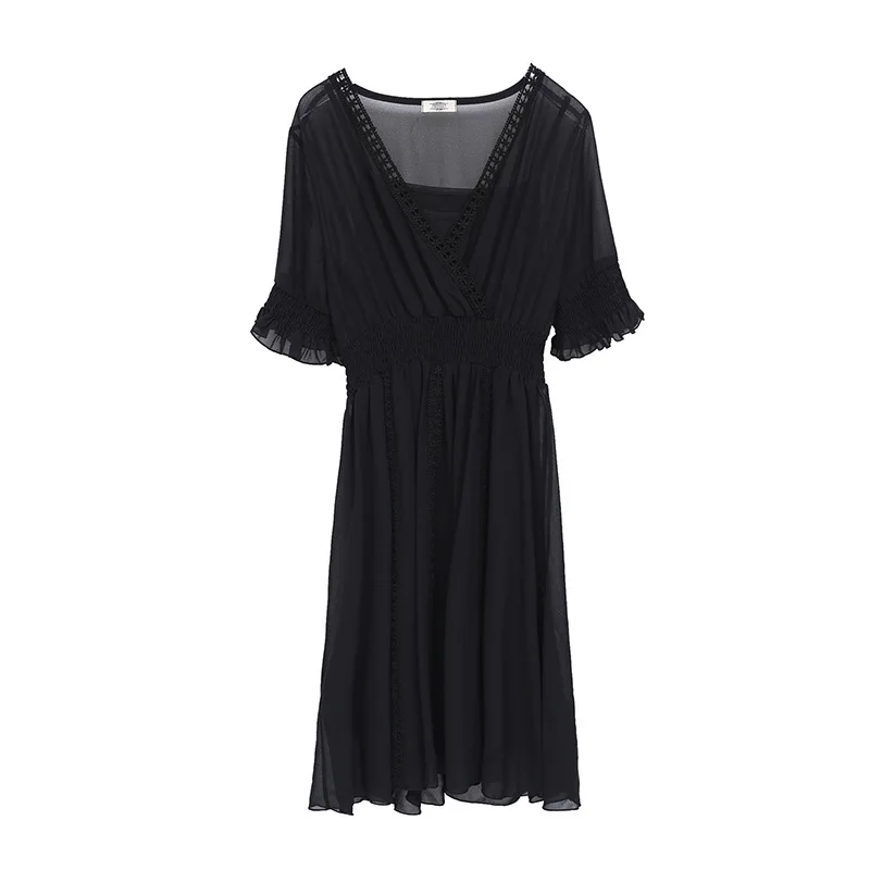 Платье С Кружевными Расклешенными Рукавами Купить