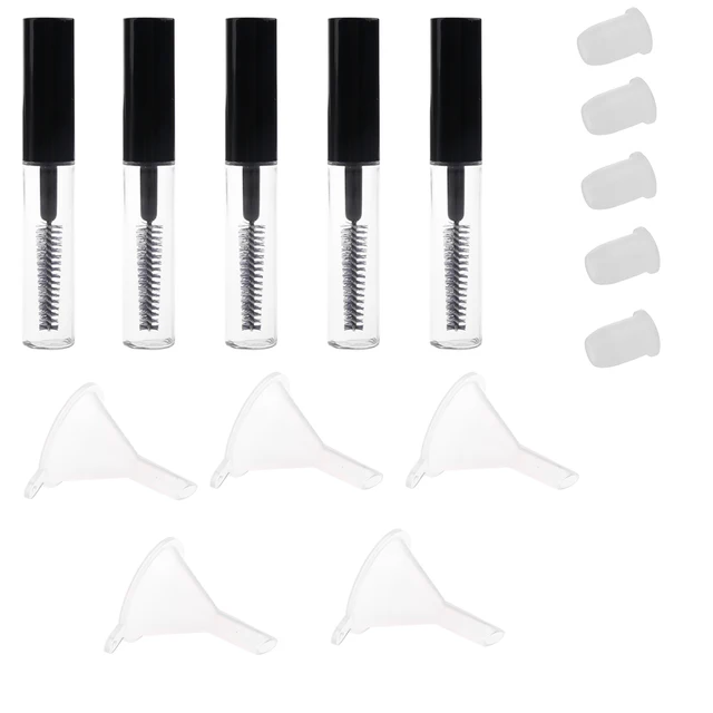 Cheap Empty Mascara Bottle With Funnel Set Mascara Empty Tube Containers Empty Tubes, 5 Vials, 4ML Traveling Accessories Cheap Empty Mascara Bottle With Funnel Set Mascara Empty Tube Containers Empty Tubes, 5 Vials, 4ML Traveling Accessories
