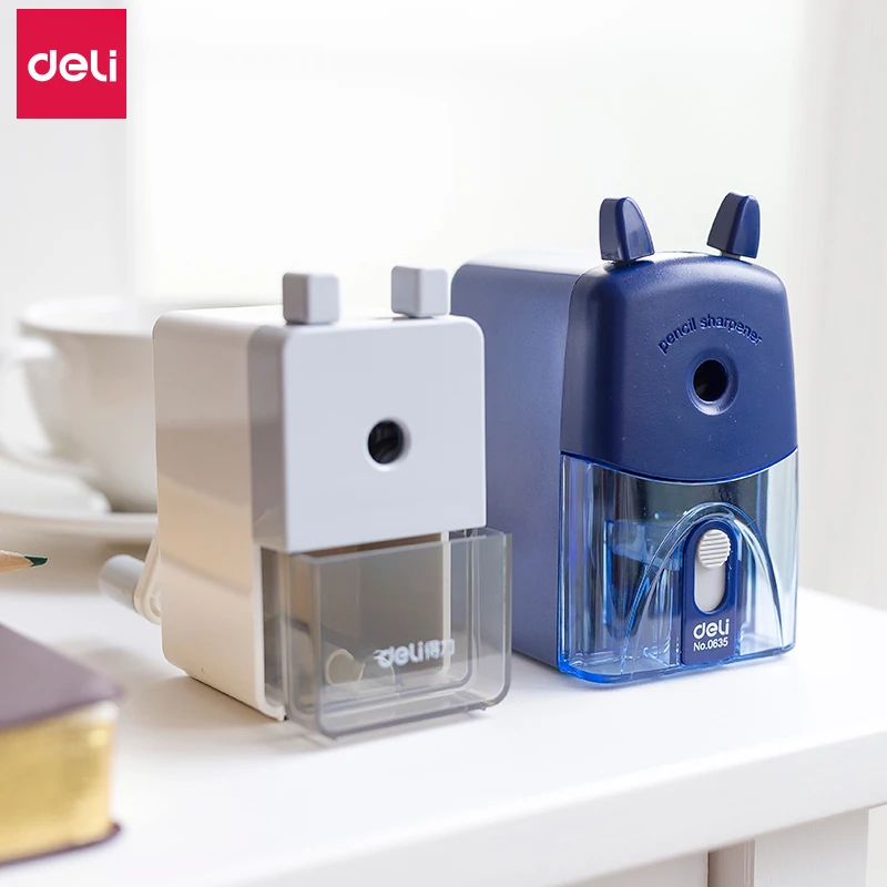 

Deli Manual Pencil Sharpener for Pupils Home/School High Quality Stationery for Office Lovely Multifunctional Student Supplier