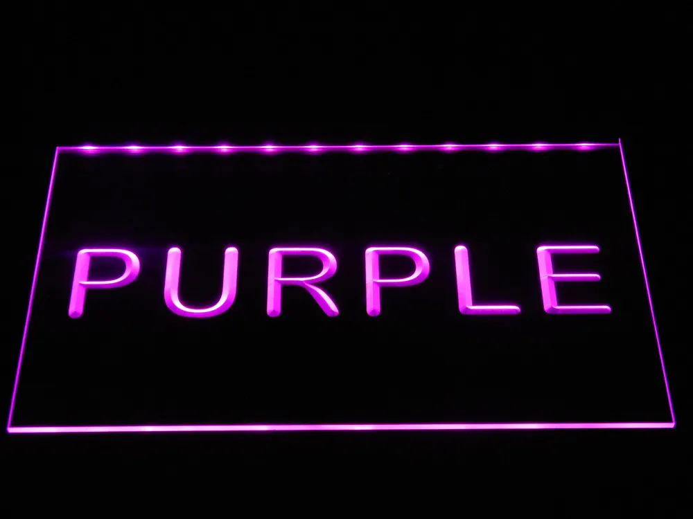 7 размеров разноцветные неоновые вывески с дистанционным управлением на заказ дизайн свой собственный светодиодный неоновые вывески прямоугольной круглой формы - Цвет: Фиолетовый