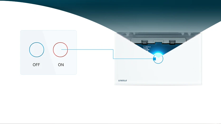 Livolo стандарт США/Австралии белая кристальная стеклянная панель, AC 110~ 250 В, беспроводной дистанционный Домашний Светильник, переключатель VL-C302R-81, без пульта дистанционного управления