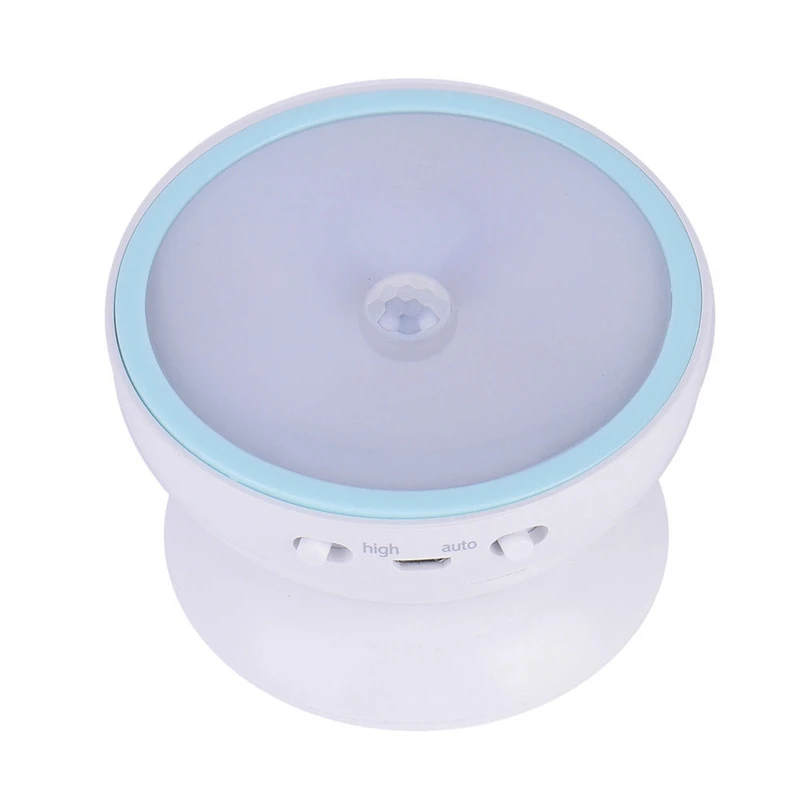 Magnetic 360 Degree Rotate Motion Senser Automatic LED Wall Night Light Auto OnOff Battery Recharge Operation 8