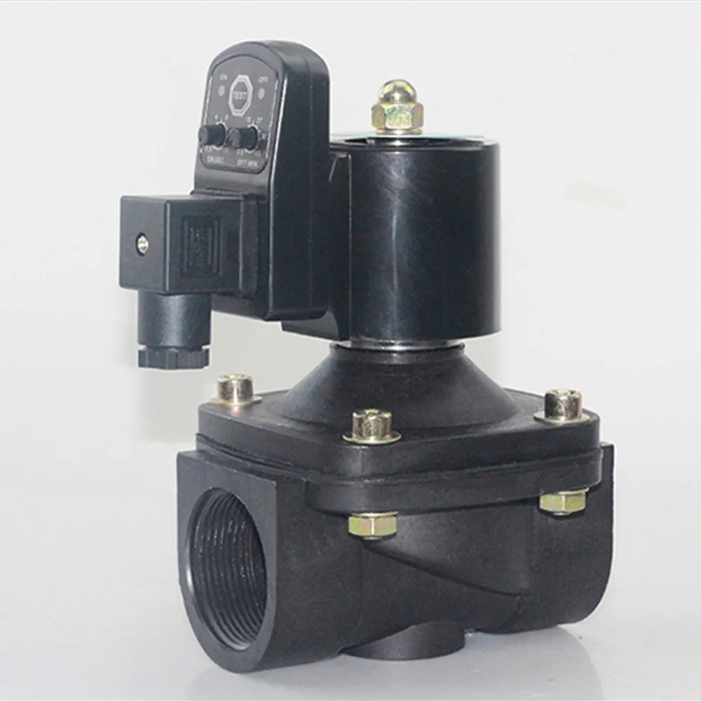 

AC220V IP65 plastic automatic electronic timing drainage, exhaust solenoid valve,Normally closed type, DN15 DN20 DN25 DN32 DN40