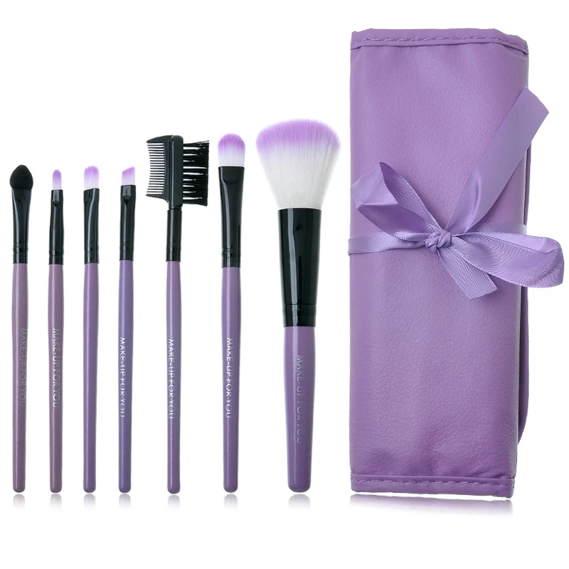 7pcs/set Fashion Portable Blush Brush Eyeshadow Brush Lip Brush