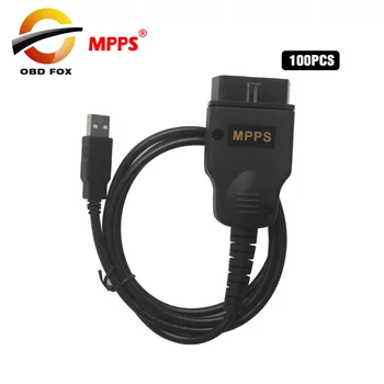 

New MPPS V13.02 Chip Tuning Tool Black Version MPPS V16 Flasher ECU Remap OBD2 professional diagnostic Cable 100pcs/lot DHL free