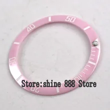 38 мм розовый керамический ободок вставки для 40 мм sub мужские часы