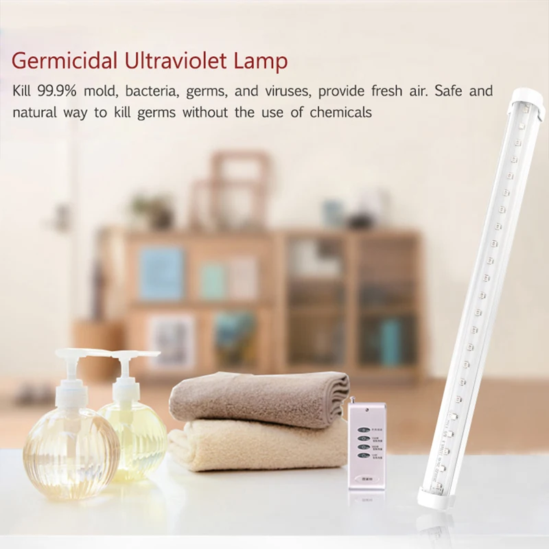 30 см светодиодный бактерицидный ультрафиолетовая лампа, УФ-светильник, стерилизатор, свежий воздух 2835SMD для ванной комнаты, кухни, туалета, спальни, AC 85-265 в