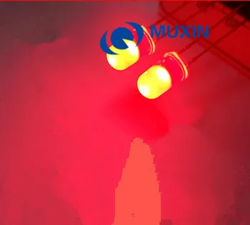 

200 PCS/Lot 5MM Red LED Diode Round Diffused Red Color Light Lamp F5 DIP Highlight New Wholesale Electronic