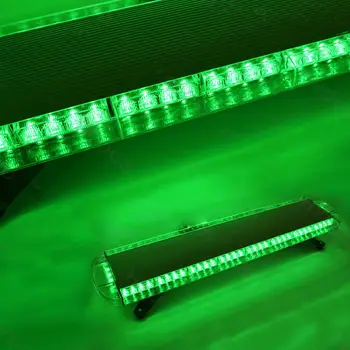

72 LED CarTruck Emergency Warning Solid Roof Top Plow Tow Strobe Light Bar Cool Lamp Green