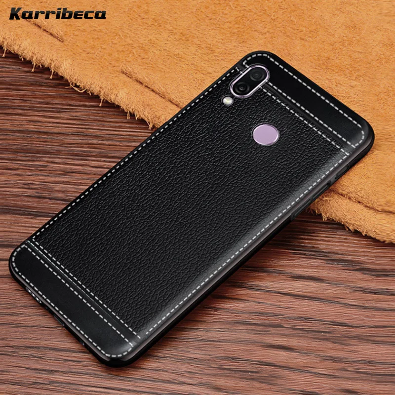 

Litchi silicone case for huawei nova 3 funda carcasa hoesje lychee leather matte tpu cover nova3 coque etui tok kryt