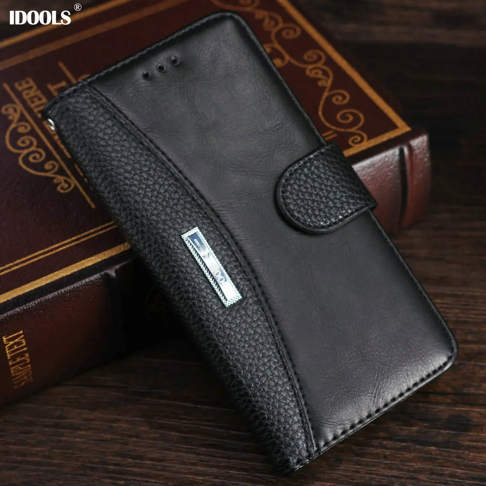 for Nokia 6 Case Luxury PU Leather IDOOLS Brand Dirt Resistant Wallet Cover Phone Bags Cases for Nokia 6 TA-1000 TA1003 5.5 Inch