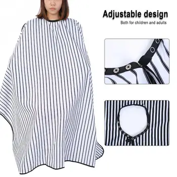 

Waterproof Oilproof Anti-static Salon Cape Barber Hairdressing Wrap Striped Salon Hairdresser Apron Hair Styling Haircut Tools