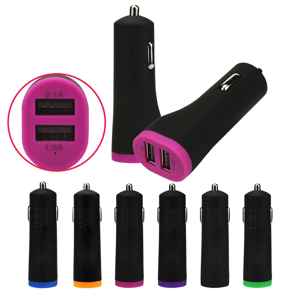 

Car Charger Lighter Socket Splitter 1pc 2-Port USB Charger Power Adapter Cigarette Lighters Car accessories For iphone 1.3 Y5