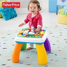Подлинный бренд Fisher Price DWN37 многофункциональный игровой стол двуязычная машина смеяться и узнать по всему городку
