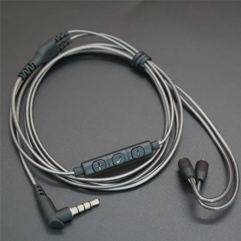 

Upgrade Cable for Shure SE 215 425 535 846 Logitech UE900 With MIC DIY Headphones Replacement Cable Line Headset Earphone