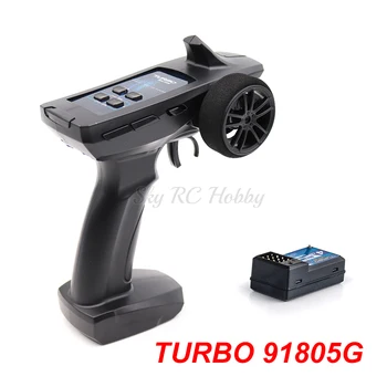 

TURBO Racing 2.4GHz 91805G 91805G-VT 4CH Radio system Transmitter Controller Remote Control w/ Receiver for RC Car Truck Boat