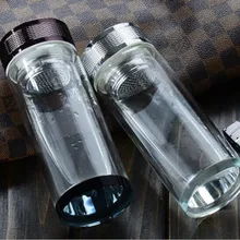 Стиль офисная стеклянная чашка высокого качества с двойными стенками Стеклянная бутылка для питья