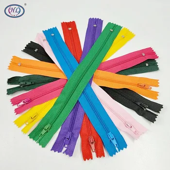

HL 20pcs 23.5cm length mix color Close-End nylon zippers apparel bags tailor accessories sewing tools A383