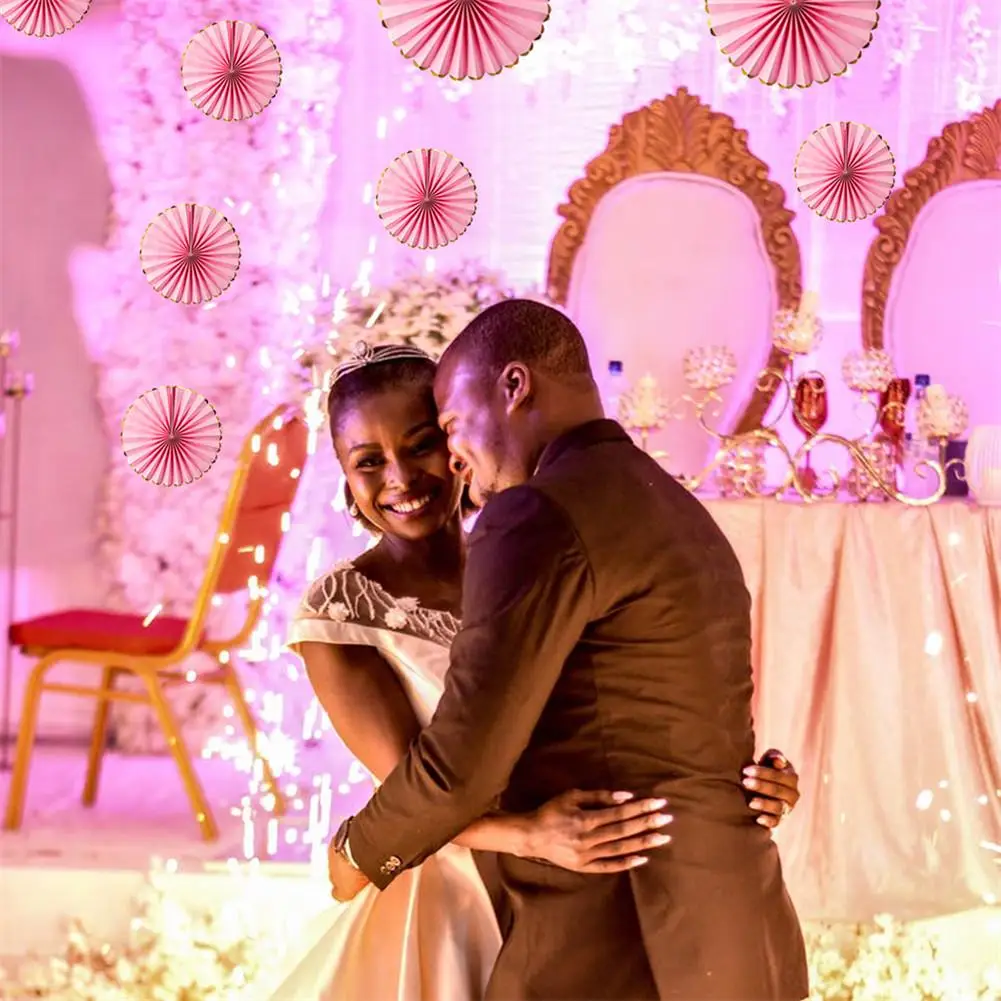 6 шт. вечерние Висячие бумажные вееры украшения цветочки из цветной бумаги Booth фоны украшения для дня рождения и свадьбы Выпускной детские S