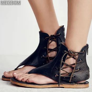 

Summer Gladiator Loafer Flip Flop Flat Heel Wedge Platform Sexy Beach Slipper Sandals sandalias Women Chaussure Femme 803W