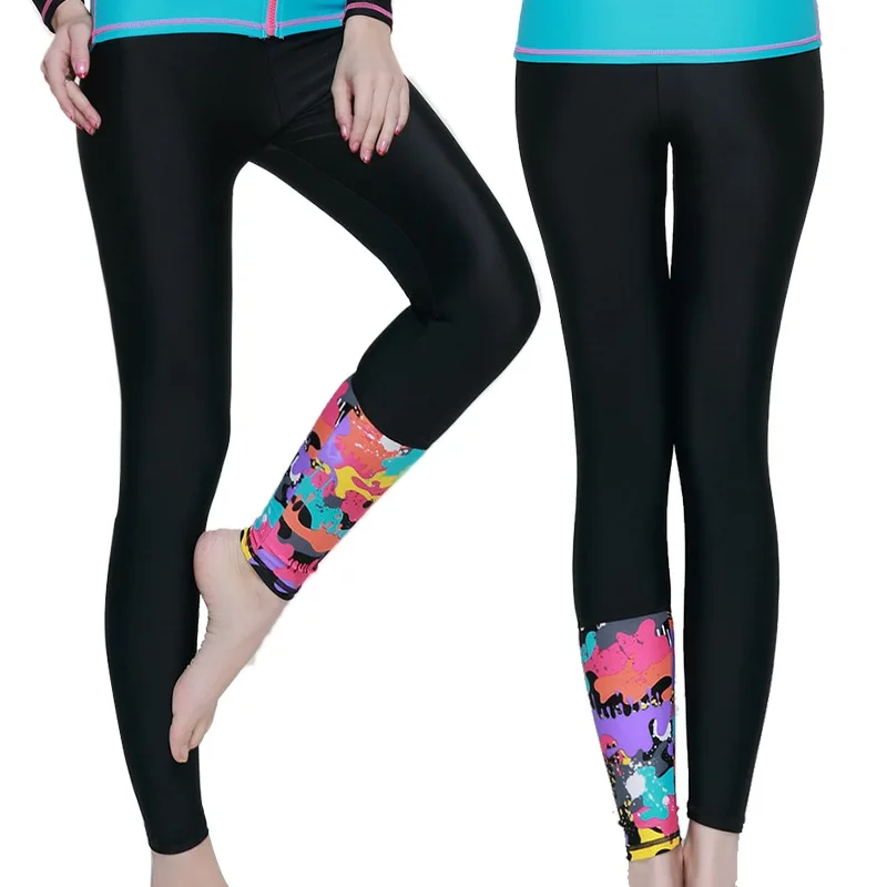 SBART Rashguard Women Lycra Surf Pants Rash Guard Running Sports ...